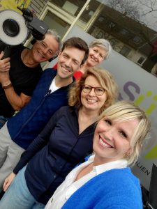 Selfie nach dem Dreh