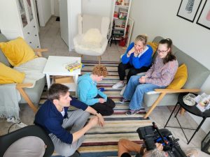 Filmaufnahmen im Beratungsraum