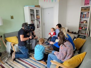 Jannik und Justyna werden interviewt