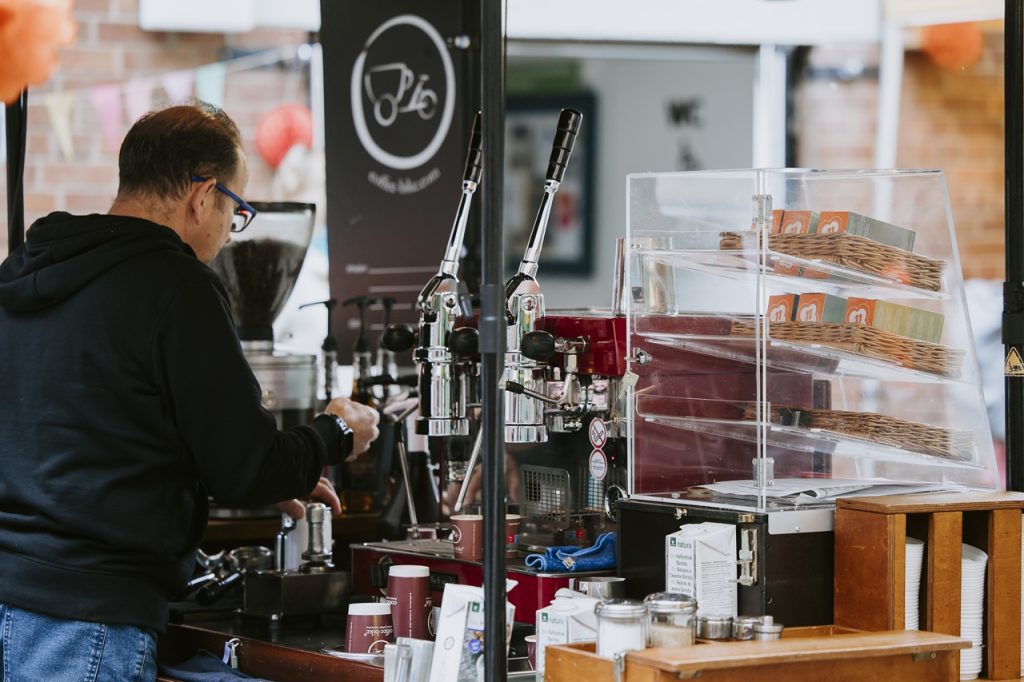 Der Barista im Einsatz